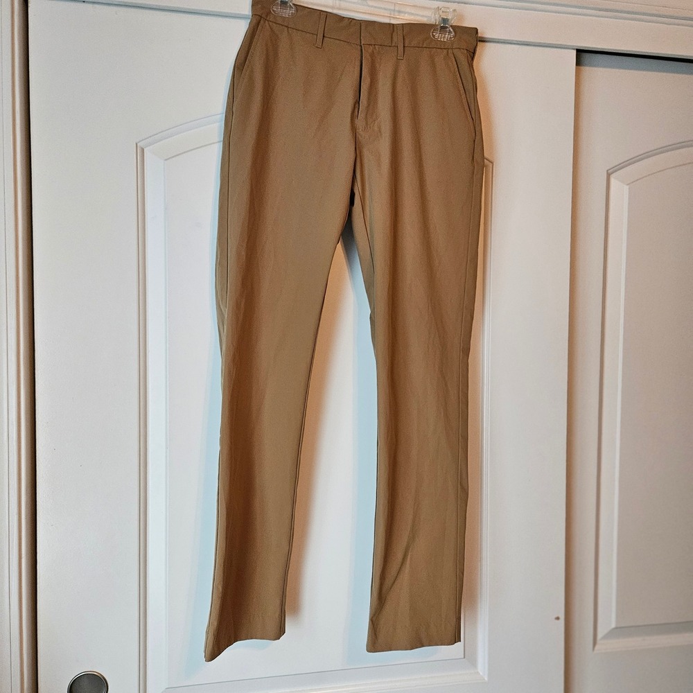 J Crew Thompson Flex Chino Pants Tan Khaki Slim Fit Tapered Size 29x32 Old Money